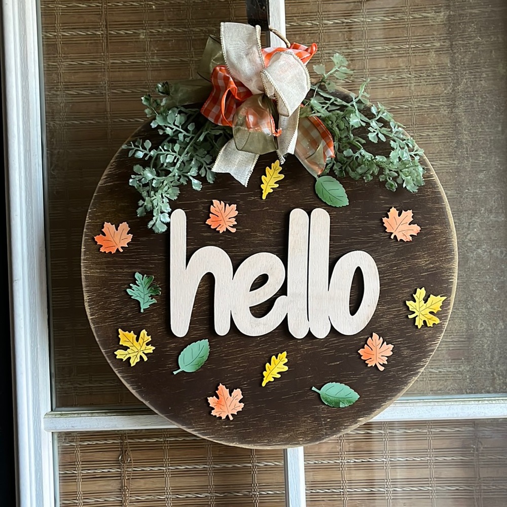 Hello Fall Door Hanger